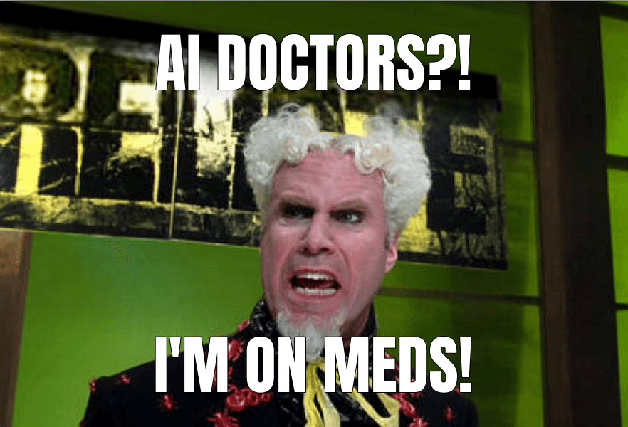 I Feel Like I'm Taking Crazy Pills meme about "Midjourney Medical"