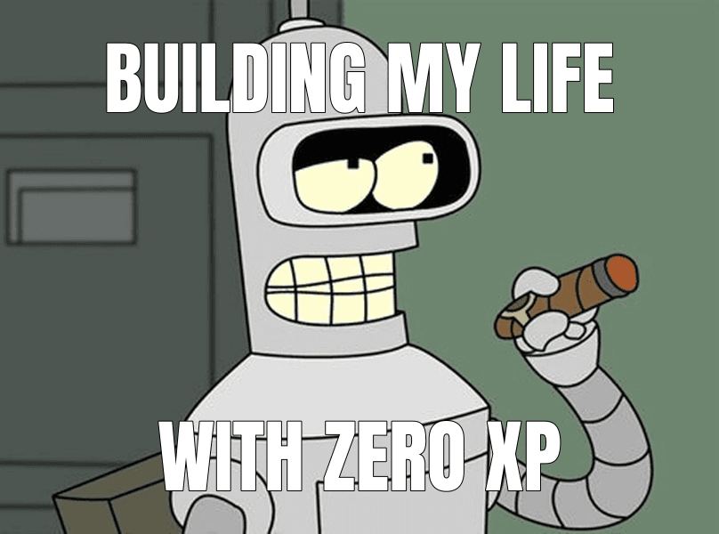 I'm Going to Build My Own Theme Park meme about "Building from zero after addiction, prison, and a felony"