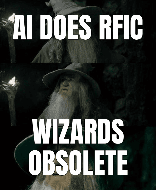 AI does RFIC — Confused Gandalf meme