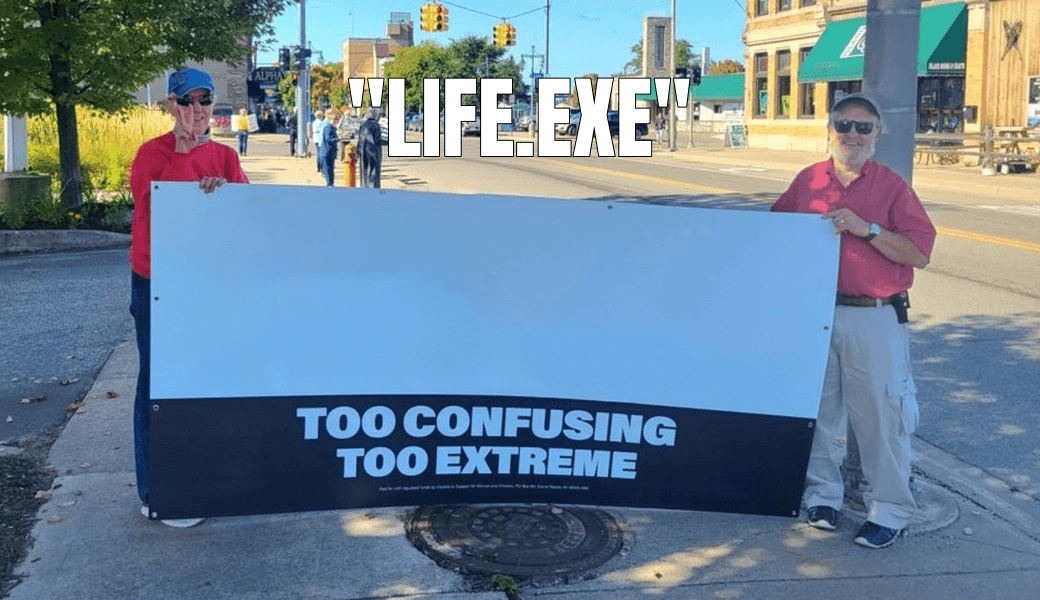 Too Confusing, Too Extreme meme about "How to Exist"