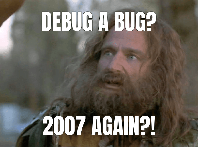 What Year Is It? meme about "Hunting a 16-year-old SQLite WAL bug with TLA+"