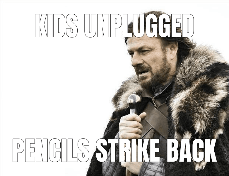 Kids unplugged — Winter is coming meme