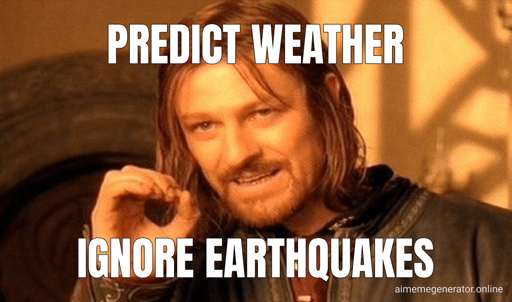 One Does Not Simply Walk into Mordor meme about "Magnitude 7.7 Earthquake – 68 km NNW of Ende, Indonesia"