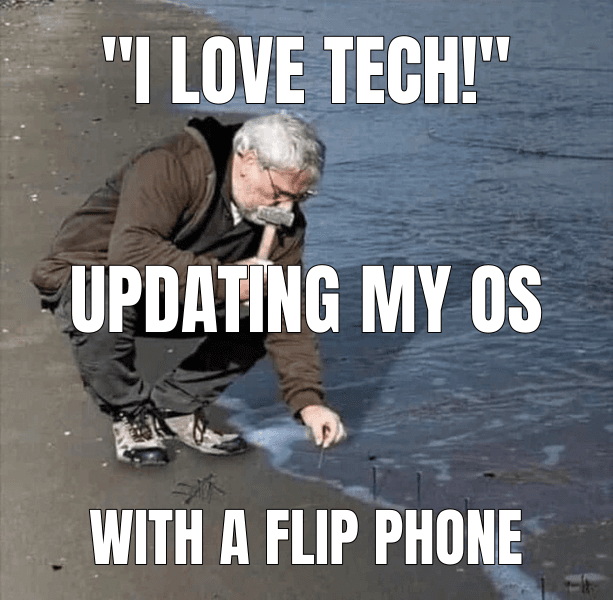 "I love tech!"