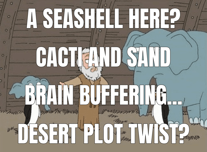 A seashell here?