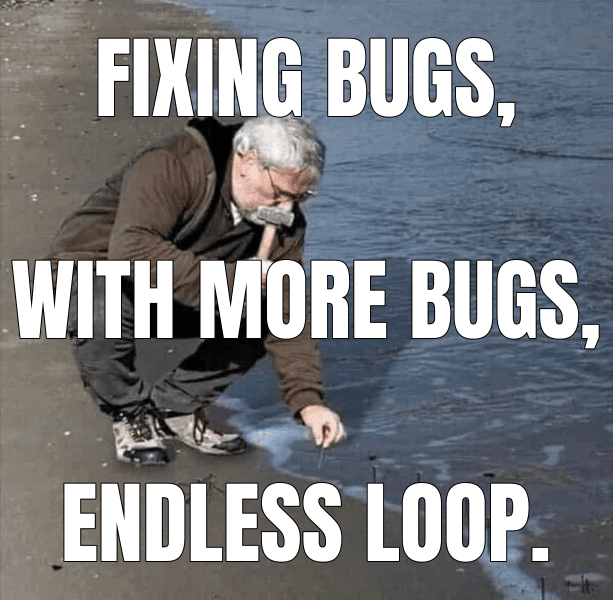 Fixing bugs,