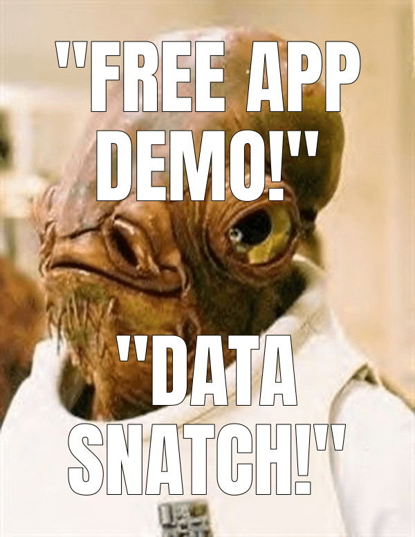 "Free app demo!"