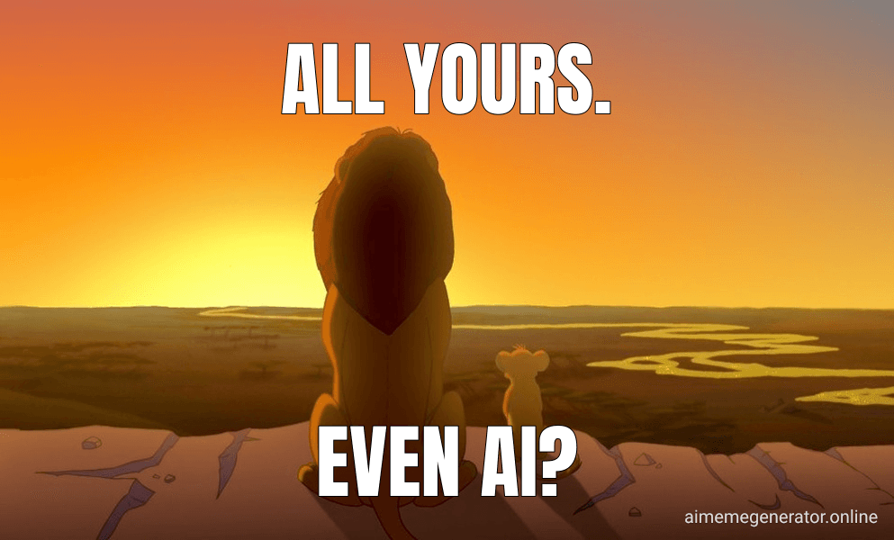 All yours.