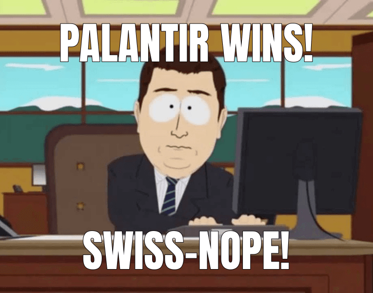 Palantir wins! — And It's Gone meme