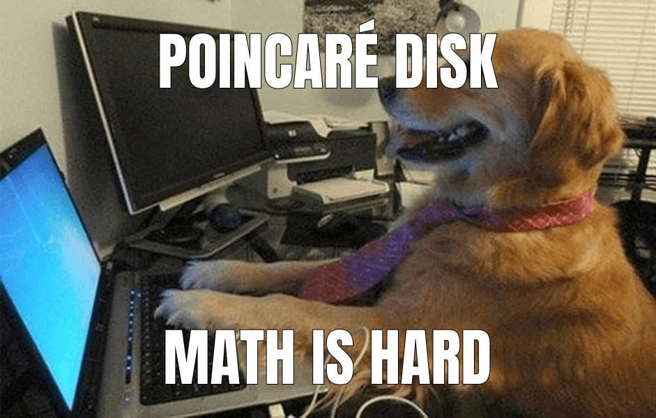 Poincaré disk — I Have No Idea What I'm Doing meme