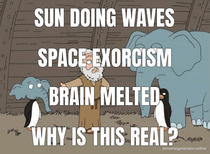 Sun doing waves
