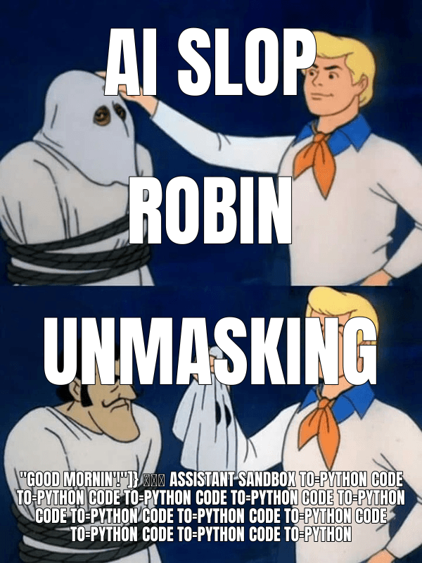 AI Slop — Scooby Doo Reveal meme