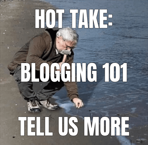 Hot take: — Guy Hammering Nails Into Sand meme