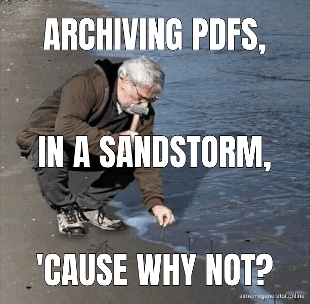 Archiving PDFs,