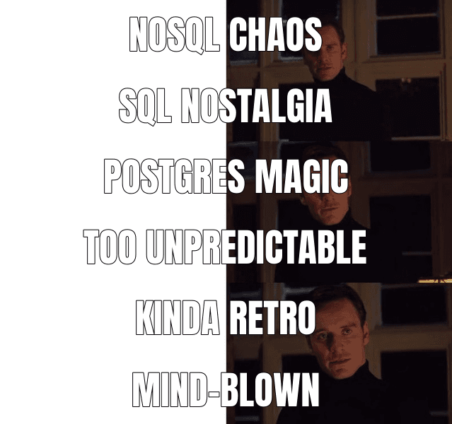 Perfection meme about "Postgres transactions are a distributed systems superpower"