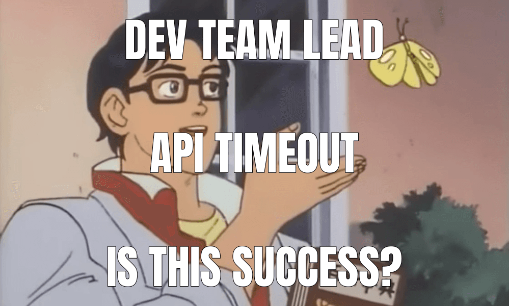 Is This a Pigeon? meme about "Authentication issues related to API requests"