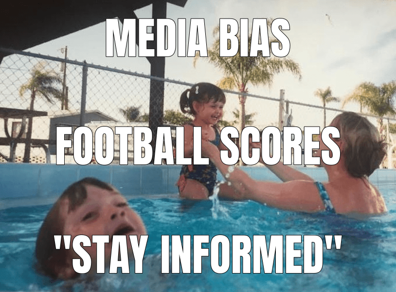 Meme made from "UK media fails to disclose defence sector links in nearly 60% of cases"