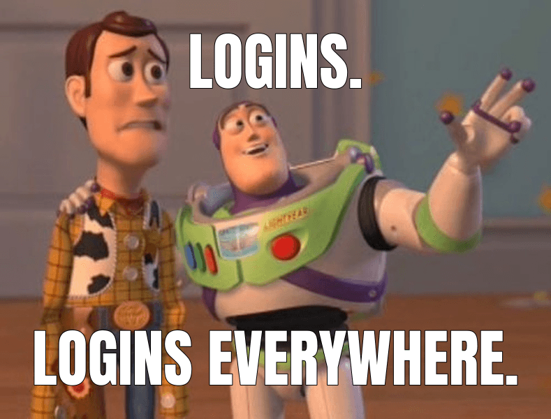Logins. — X, X Everywhere meme