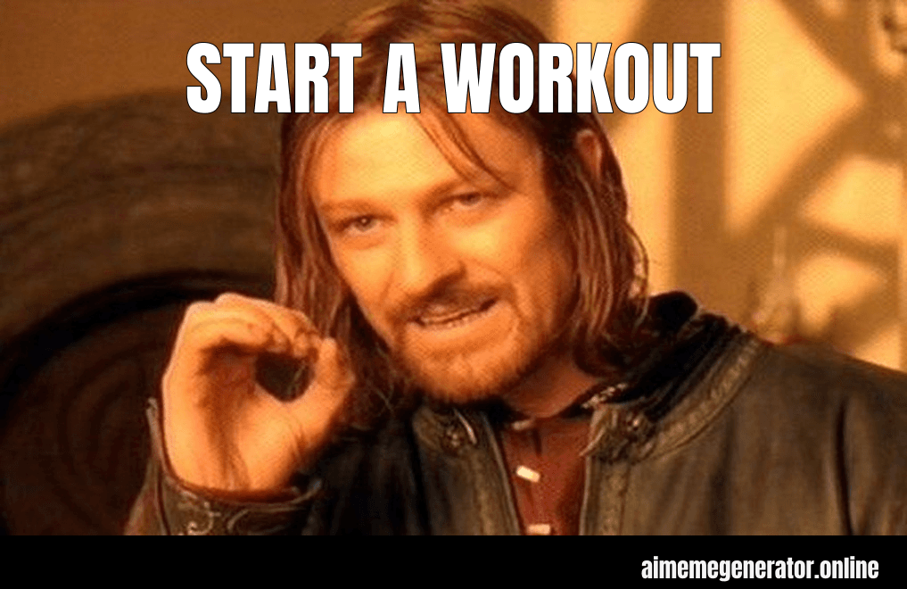 Start a workout