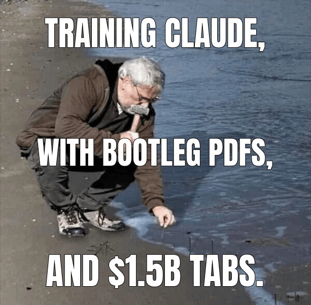 Training Claude, (Guy Hammering Nails Into Sand meme)