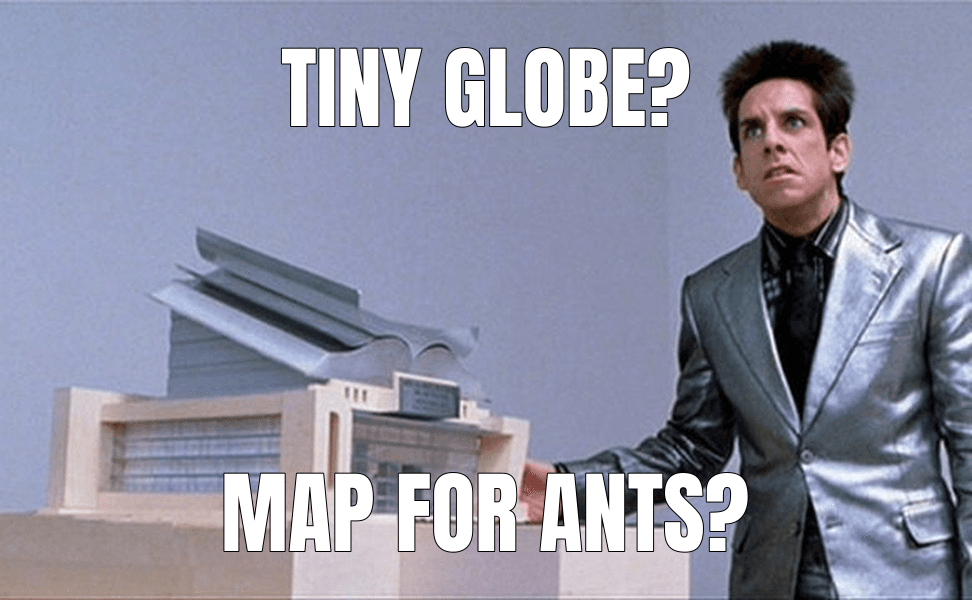 What is this, a Center for Ants?! meme about "Folding Paper Globes"