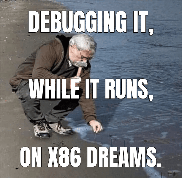 Debugging it,