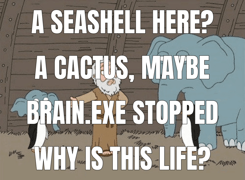 A seashell here?