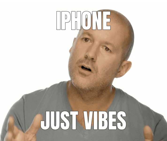 Jony Ive Redesigns Things meme about "Apple is getting this wrong"