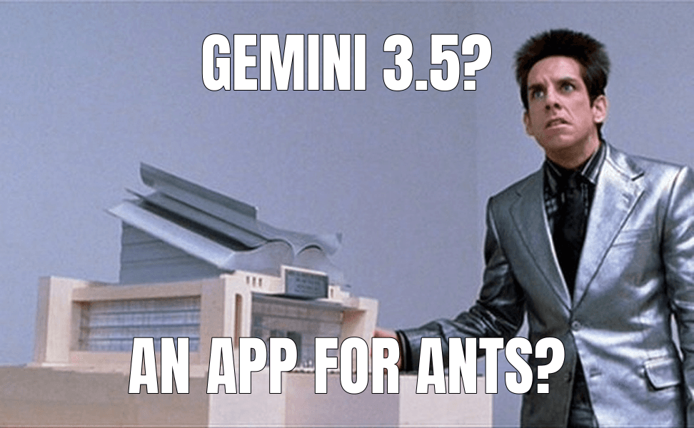 What is this, a Center for Ants?! meme about "Computer use in Gemini 3.5 Flash"
