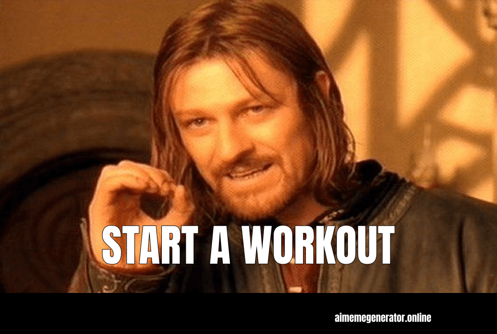 Start a workout