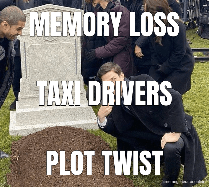 Grant Gustin Next To Oliver Queen's Grave meme about "Taxi drivers rarely die of Alzheimer's"