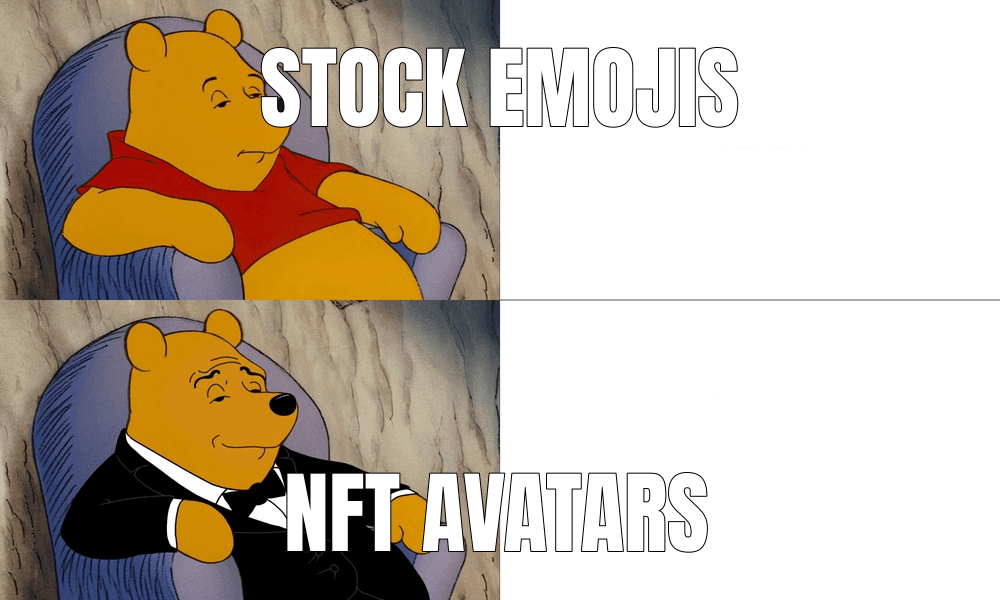 Tuxedo Winnie the Pooh meme about "Free the Icons"