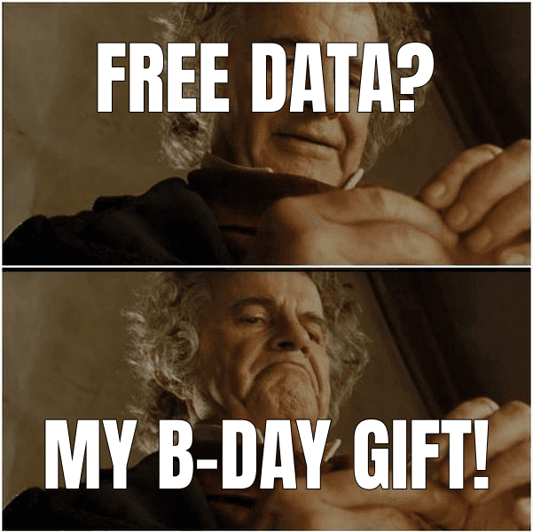 Free data?