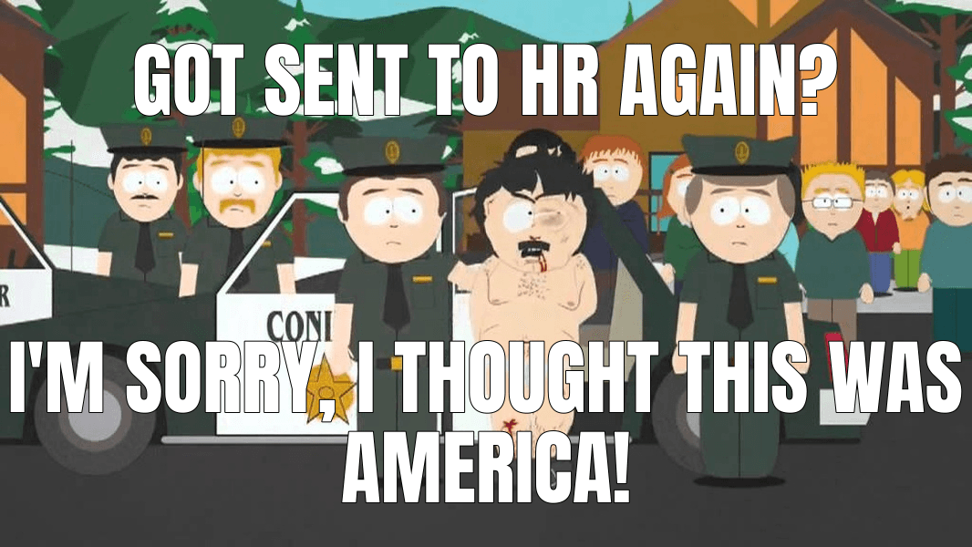 Oh, I'm Sorry, I Thought This Was America example