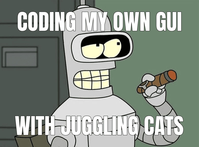 Coding my own GUI