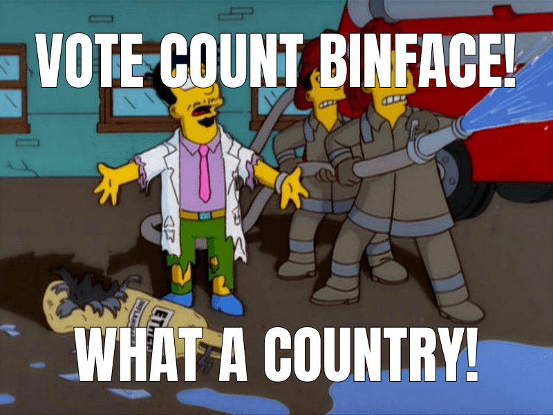 Vote Count Binface!