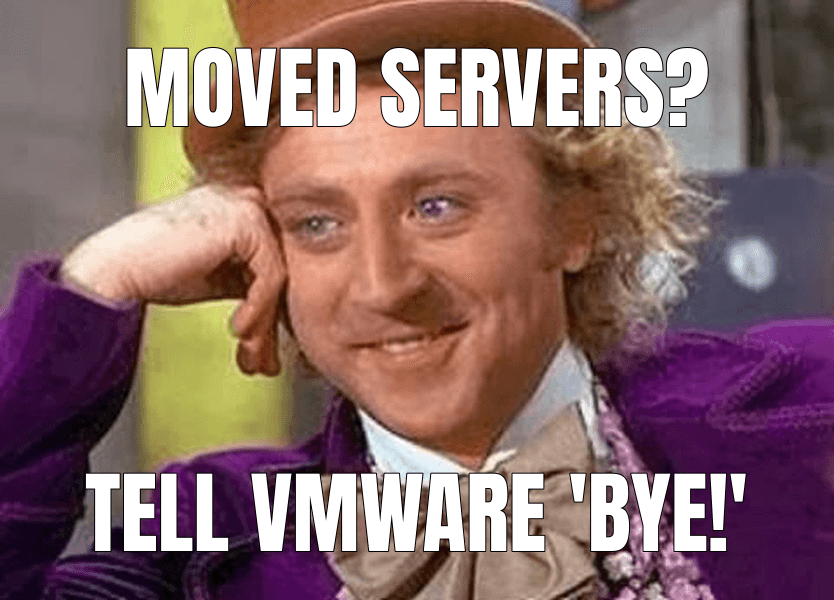 Moved servers? — Condescending Wonka meme
