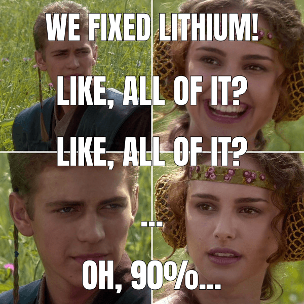 We fixed lithium!